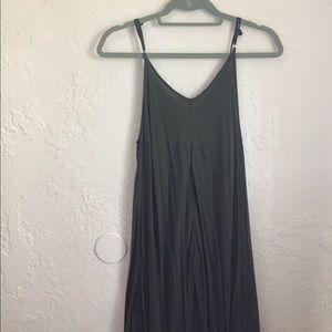 Olive green flowy dress
